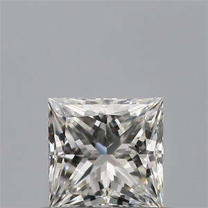 Picture of Natural Diamond 0.43 Carats, Princess with  Cut, G Color, VVS2 Clarity and Certified by IGI