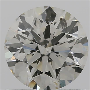 Picture of Natural Diamond 0.70 Carats, Round with Excellent Cut, J Color, SI2 Clarity and Certified by IGI