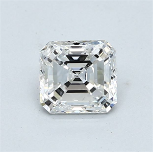 Foto Diamante Natural 0.82 quilates, Asscher , Color F, claridad VS2 y certificado GIA de