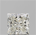 Natural Diamond 1.51 Carats, Princess with  Cut, K Color, VS2 Clarity and Certified by GIA