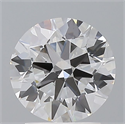 Del inventario de diamantes de laboratorio, 2.08 quilates, Redondo , Color E, claridad VVS2 y certificado IGI