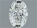 Natural Diamond 1.20 Carats, Oval with  Cut, H Color, VVS1 Clarity and Certified by GIA