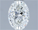 Natural Diamond 0.80 Carats, Oval with  Cut, H Color, VS1 Clarity and Certified by IGI