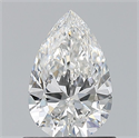 Natural Diamond 0.80 Carats, Pear with  Cut, F Color, VVS2 Clarity and Certified by GIA