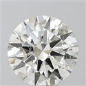 Natural Diamond 5.02 Carats, Round with Excellent Cut, J Color, SI2 Clarity and Certified by GIA