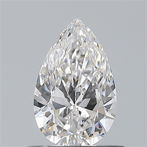 Foto Diamante Natural 0.56 quilates, De pera , Color F, claridad VVS1 y certificado GIA de