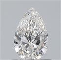 Diamante Natural 0.56 quilates, De pera , Color F, claridad VVS1 y certificado GIA