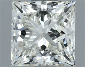 Picture of Natural Diamond 1.00 Carats, Princess with  Cut, I Color, VVS2 Clarity and Certified by IGI