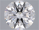 Lab Grown Diamond 3.02 Carats, Round with Ideal Cut, E Color, VVS2 Clarity and Certified by IGI