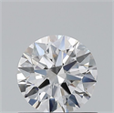 Natural Diamond 0.70 Carats, Round with Excellent Cut, D Color, VS2 Clarity and Certified by GIA