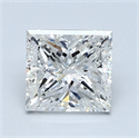 Diamante Natural 1.50 quilates, Princesa , Color G, claridad SI1 y certificado GIA