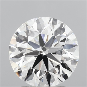 Picture of Lab Grown Diamond 3.50 Carats, Round with Excellent Cut, E Color, VS1 Clarity and Certified by IGI