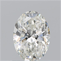 Natural Diamond 1.01 Carats, Oval with  Cut, I Color, SI1 Clarity and Certified by GIA