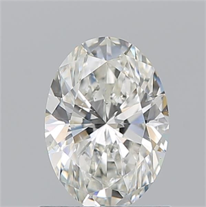 Picture of Natural Diamond 1.01 Carats, Oval with  Cut, I Color, SI1 Clarity and Certified by GIA