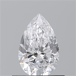 Picture of Natural Diamond 0.57 Carats, Pear with  Cut, D Color, VS1 Clarity and Certified by GIA