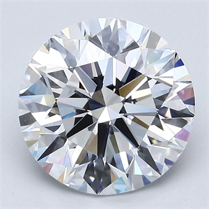 Picture of Natural Diamond 3.63 Carats, Round with Excellent Cut, D Color, VVS2 Clarity and Certified by GIA