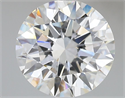 Lab Grown Diamond 3.55 Carats, Round with Ideal Cut, E Color, VS1 Clarity and Certified by IGI