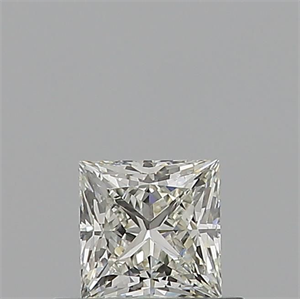 Picture of Natural Diamond 0.51 Carats, Princess with  Cut, J Color, VS1 Clarity and Certified by GIA