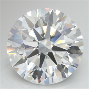 Picture of Lab Grown Diamond 5.41 Carats, Round with Excellent Cut, D Color, IF Clarity and Certified by GIA