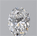 Natural Diamond 0.50 Carats, Oval with  Cut, D Color, VS1 Clarity and Certified by GIA