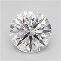 Lab Grown Diamond 1.01 Carats, Round with Ideal Cut, D Color, VVS1 Clarity and Certified by IGI