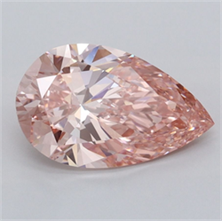 Picture of Lab Grown Diamond 2.01 Carats, Pear with  Cut, Fancy Vivid Pink Color, VVS2 Clarity and Certified by IGI