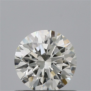 Picture of Natural Diamond 0.55 Carats, Round with Excellent Cut, H Color, VS1 Clarity and Certified by IGI