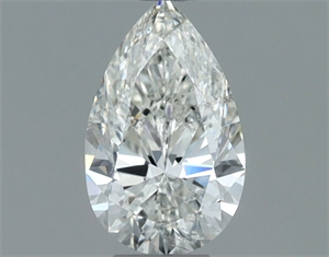 Picture of Natural Diamond 0.50 Carats, Pear with  Cut, G Color, SI2 Clarity and Certified by IGI