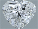 Natural Diamond 0.30 Carats, Heart with  Cut, F Color, VS1 Clarity and Certified by GIA