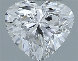 Picture of Natural Diamond 0.30 Carats, Heart with  Cut, F Color, VS1 Clarity and Certified by GIA