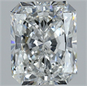 Natural Diamond 3.07 Carats, Radiant with  Cut, F Color, VVS1 Clarity and Certified by GIA