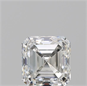 Natural Diamond 0.91 Carats, Asscher with  Cut, H Color, IF Clarity and Certified by GIA