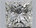 Natural Diamond 1.70 Carats, Princess with  Cut, I Color, SI2 Clarity and Certified by GIA