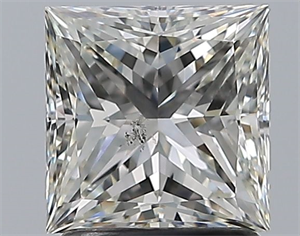 Picture of Natural Diamond 1.70 Carats, Princess with  Cut, I Color, SI2 Clarity and Certified by GIA