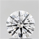 Lab Grown Diamond 1.01 Carats, Round with Ideal Cut, E Color, VS1 Clarity and Certified by IGI