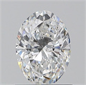 Natural Diamond 0.90 Carats, Oval with  Cut, E Color, SI2 Clarity and Certified by GIA