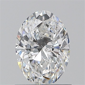 Picture of Natural Diamond 0.90 Carats, Oval with  Cut, E Color, SI2 Clarity and Certified by GIA
