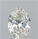 Natural Diamond 1.50 Carats, Oval with  Cut, I Color, VS2 Clarity and Certified by GIA