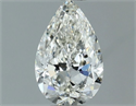 Natural Diamond 0.70 Carats, Pear with  Cut, H Color, VVS2 Clarity and Certified by IGI