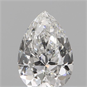 Natural Diamond 0.15 Carats, Pear with  Cut, E Color, VVS1 Clarity and Certified by IGI