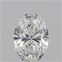 Natural Diamond 0.70 Carats, Oval with  Cut, E Color, SI1 Clarity and Certified by GIA