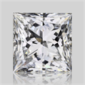 Natural Diamond 1.02 Carats, Princess with  Cut, E Color, SI1 Clarity and Certified by GIA