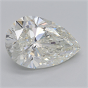 Natural Diamond 5.01 Carats, Pear with  Cut, I Color, SI1 Clarity and Certified by GIA