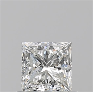 Picture of Natural Diamond 0.62 Carats, Princess with  Cut, H Color, VVS1 Clarity and Certified by GIA