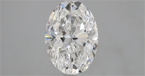 Foto Diamante Natural 3.01 quilates, Ovalado , Color F, claridad SI1 y certificado GIA de