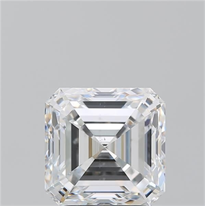 Picture of Natural Diamond 3.01 Carats, Asscher with  Cut, E Color, VS2 Clarity and Certified by GIA