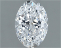 Natural Diamond 0.50 Carats, Oval with  Cut, D Color, SI1 Clarity and Certified by GIA