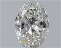 Natural Diamond 1.51 Carats, Oval with  Cut, H Color, SI2 Clarity and Certified by GIA