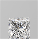 Natural Diamond 0.84 Carats, Princess with  Cut, E Color, VVS1 Clarity and Certified by GIA
