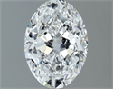 Natural Diamond 1.20 Carats, Oval with  Cut, E Color, VS1 Clarity and Certified by GIA